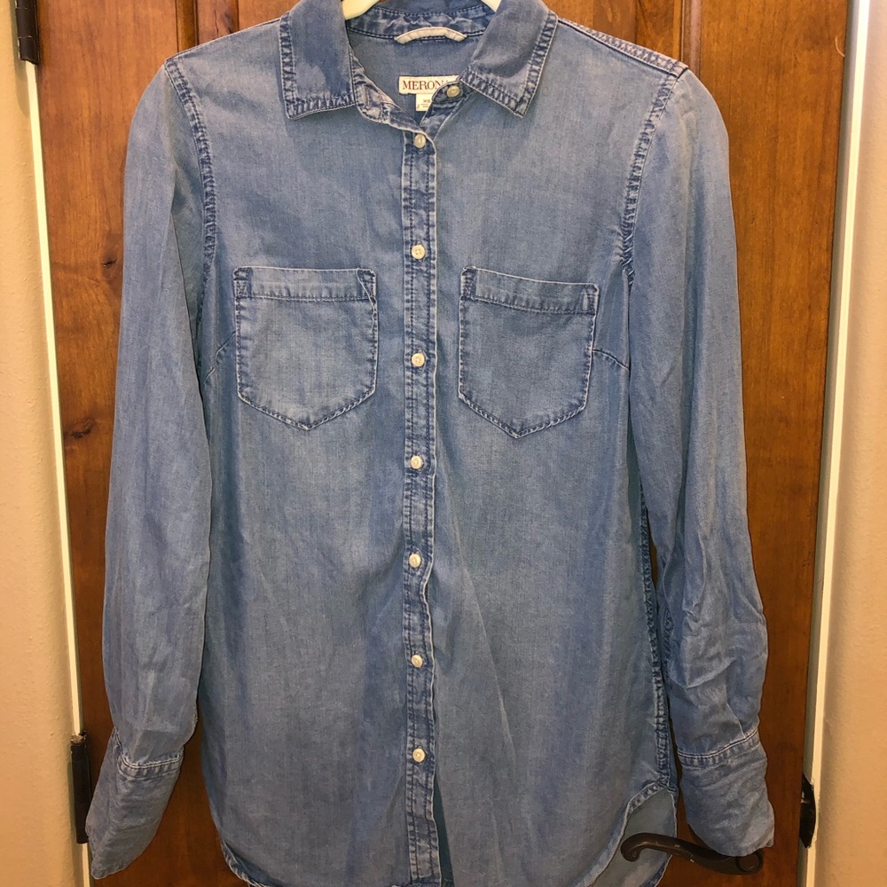 Jean button up